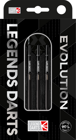 LEGEND DARTS - Steel Tip - Evolution Series - B06 - Black - Smooth