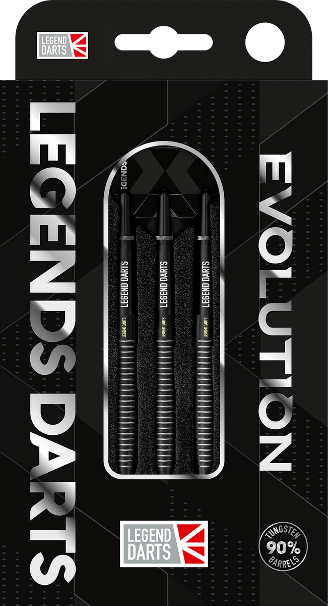 LEGEND DARTS - Steel Tip - Evolution Series - B08 - Black