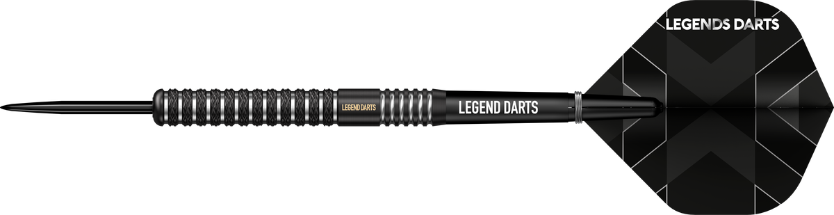 Evolution B10 Front Knurl steel tip darts, 90% tungsten, additional view