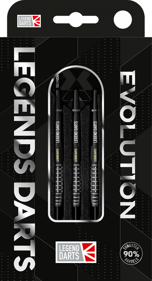 Evolution B13 Grenade Bomb steel tip darts, 90% tungsten, retail pack front