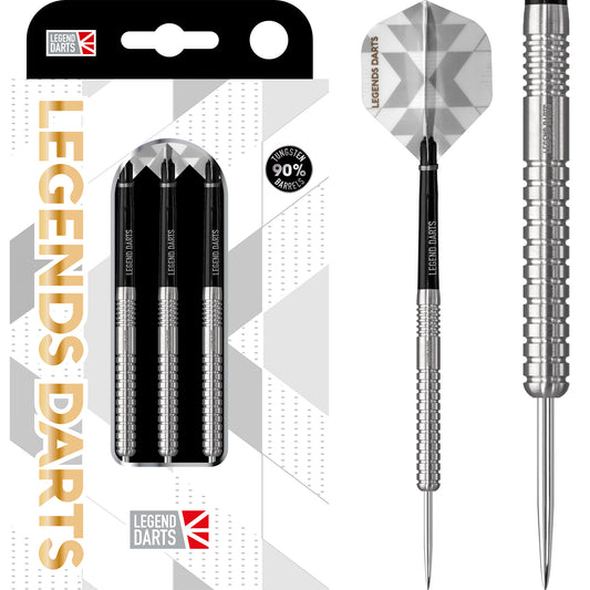 Pro Series V2 Ringed steel tip darts, 90% tungsten — complete dart with retail pack