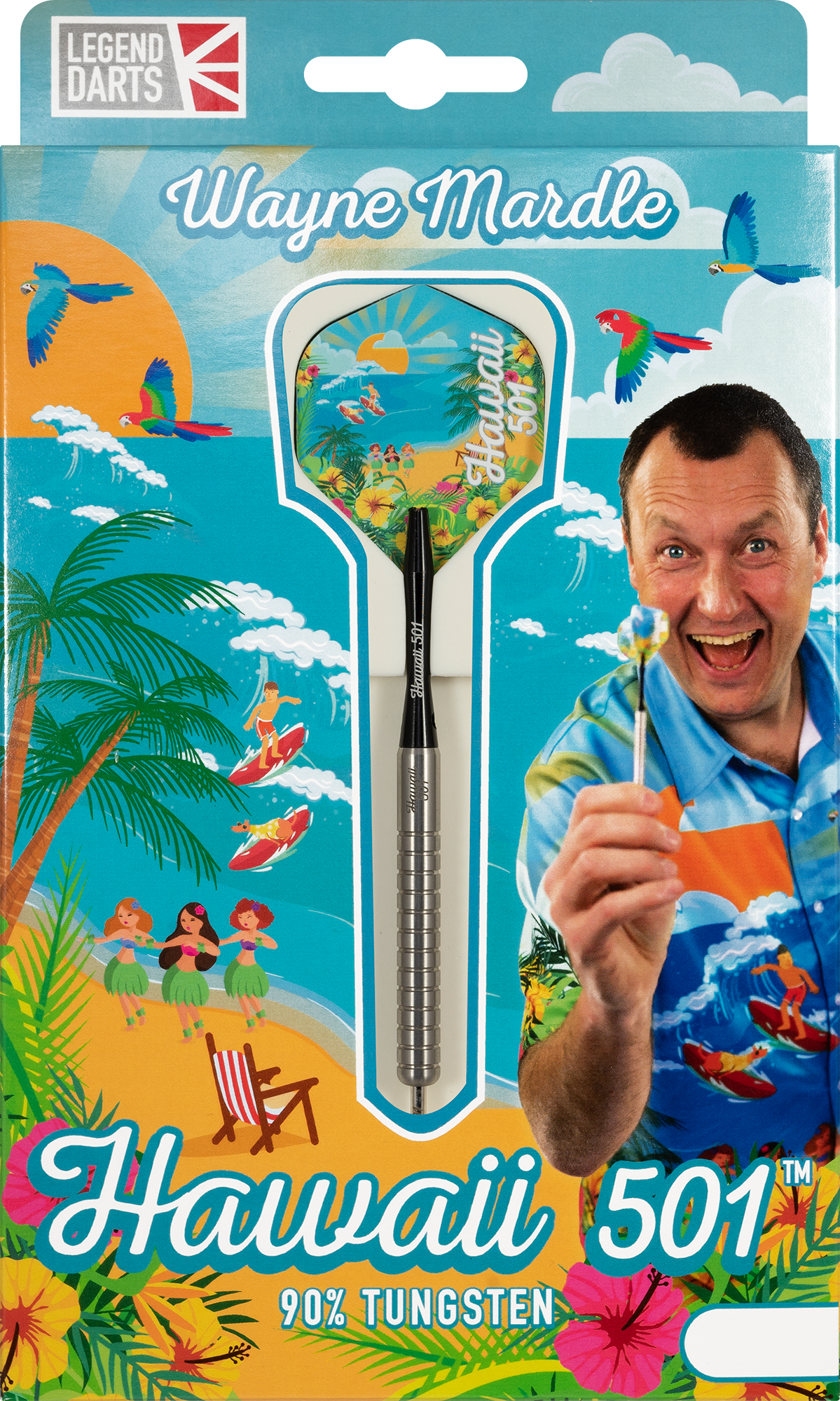 Wayne Mardle steel tip darts, 90% tungsten, point detail (4)
