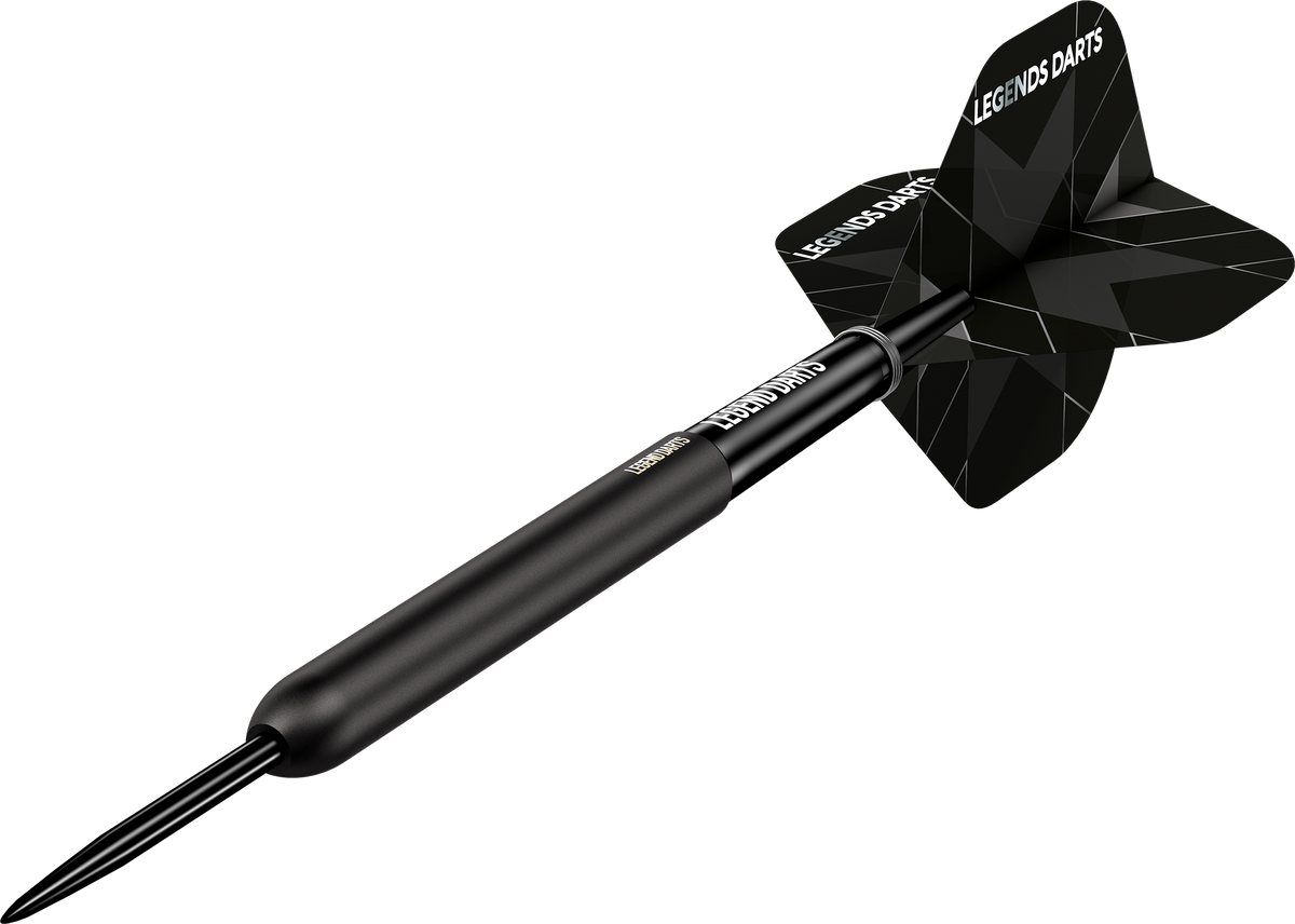 Evolution B06 Smooth steel tip darts, 90% tungsten, barrel at an angle