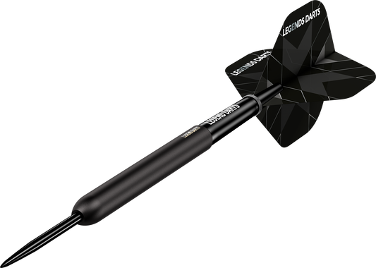 Evolution B06 Smooth steel tip darts, 90% tungsten, barrel at an angle