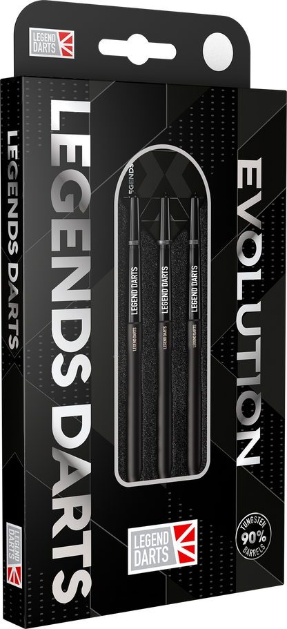 Evolution B06 Smooth steel tip darts, 90% tungsten, barrel at an angle (2)