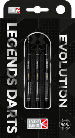 LEGEND DARTS - Steel Tip - Evolution Series - B13 - Black - Grenade Bomb