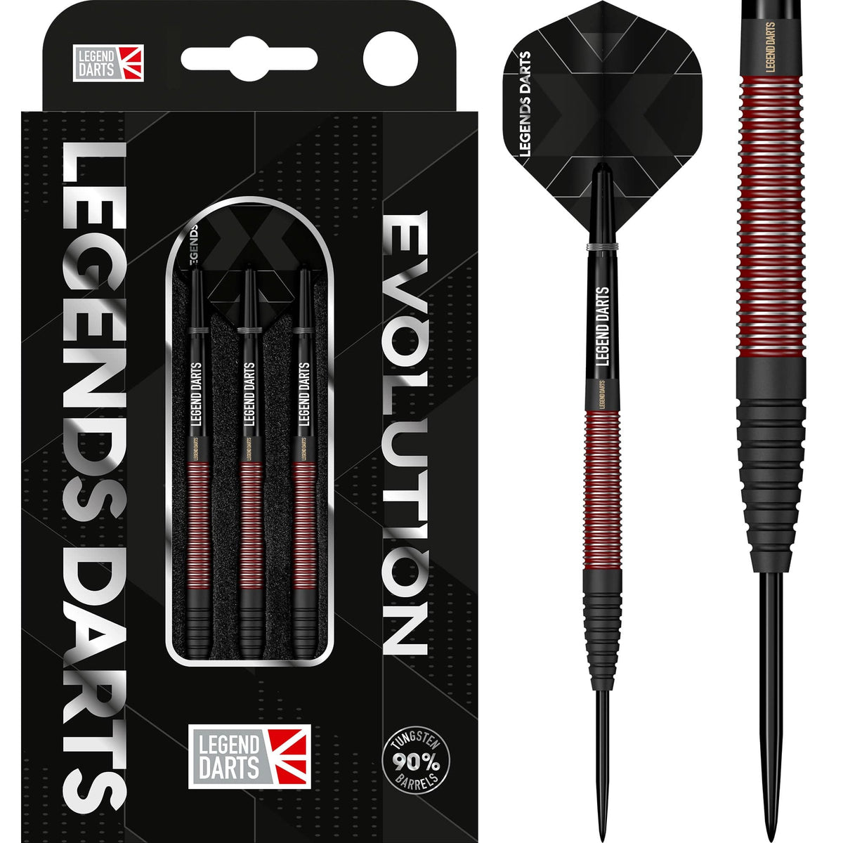 Evolution Plus BC01 darts set with packaging