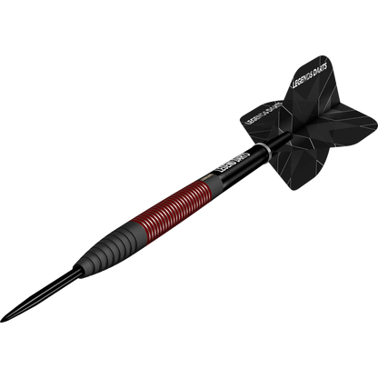 Evolution Plus BC01 black and red torpedo dart on transparent background