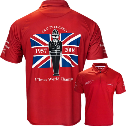 Eric Bristow Crafty Cockney playing shirt