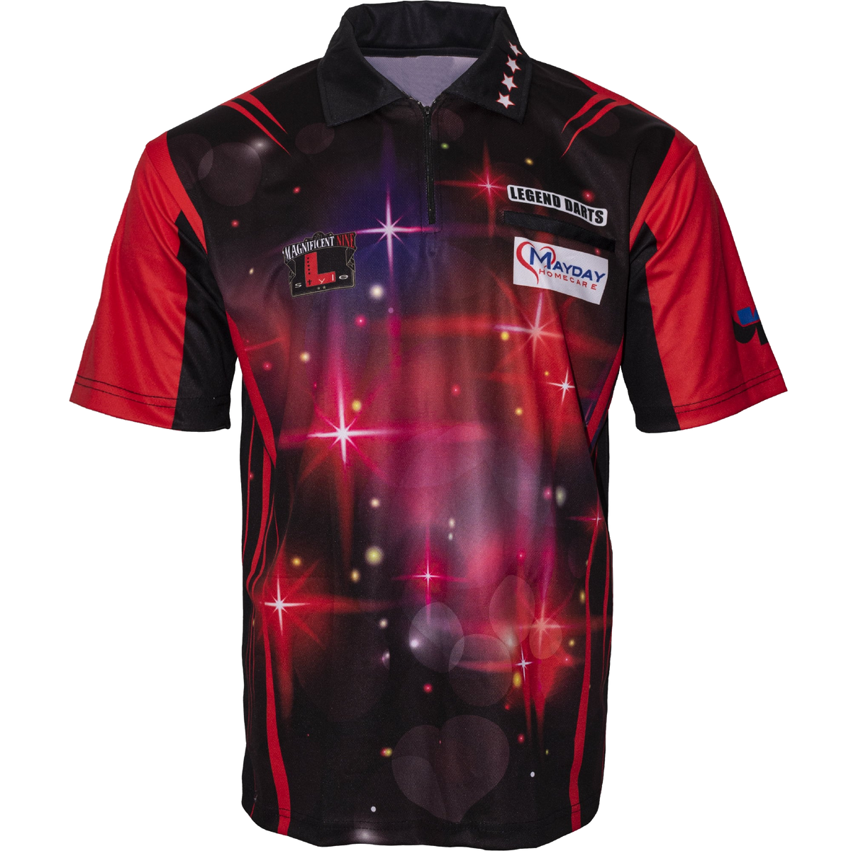 Lisa Ashton 'The Lancashire Rose' Rose Red Official Playing Shirt, shown on a plain background