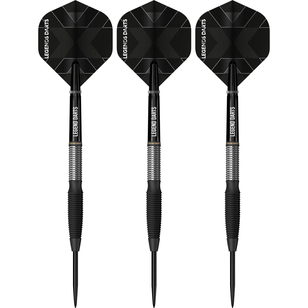 Evolution B15 Torpedo Shark steel tip darts, 90% tungsten, flight detail