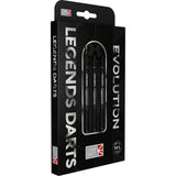 Evolution B15 Torpedo Shark steel tip darts, 90% tungsten — barrel detail
