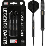 Evolution B16 Straight steel tip darts, 90% tungsten — retail pack