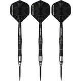 Evolution B17 Scallop steel tip darts, 90% tungsten — flight detail