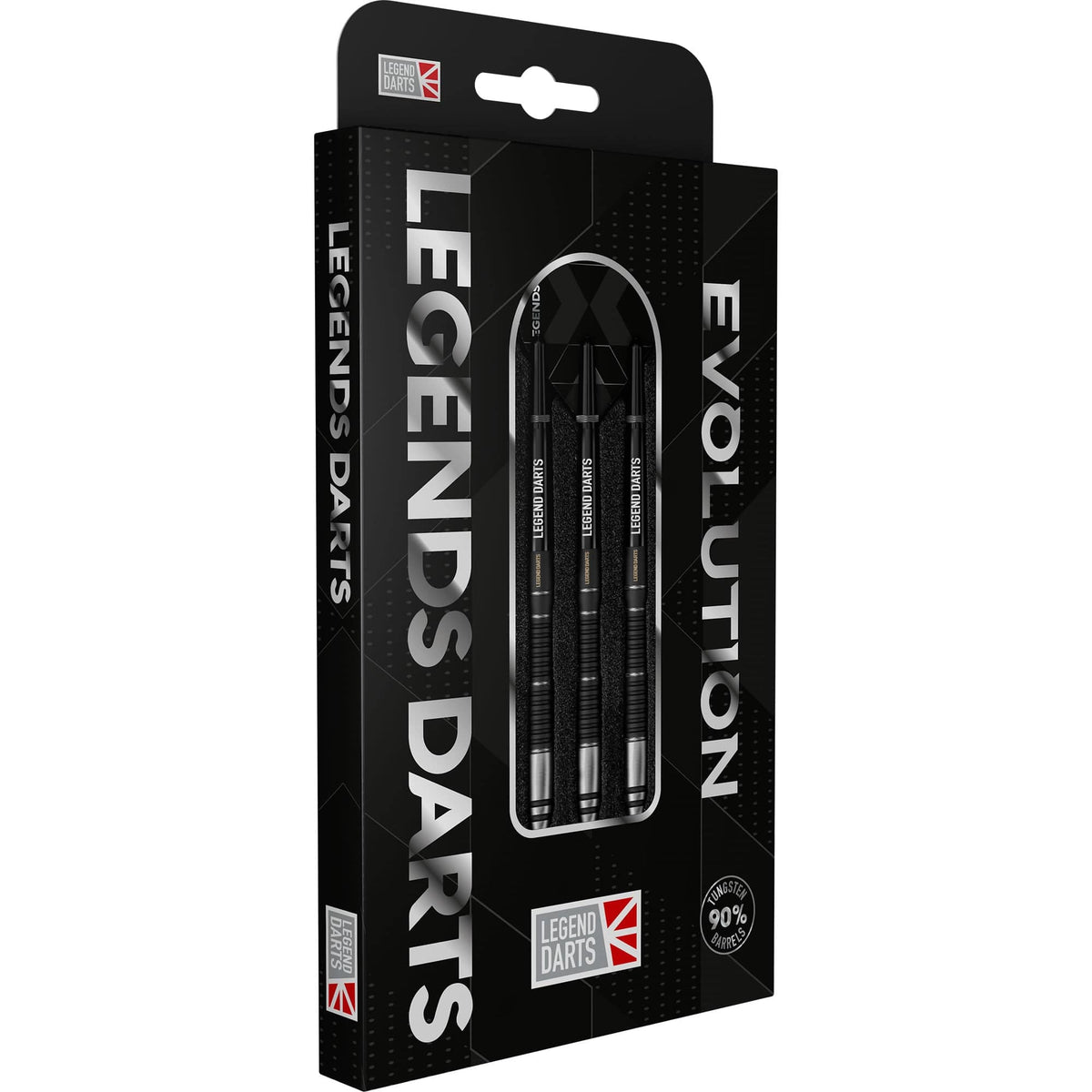 Evolution B17 Scallop steel tip darts, 90% tungsten, barrel detail