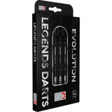 Evolution B17 Scallop steel tip darts, 90% tungsten — barrel detail