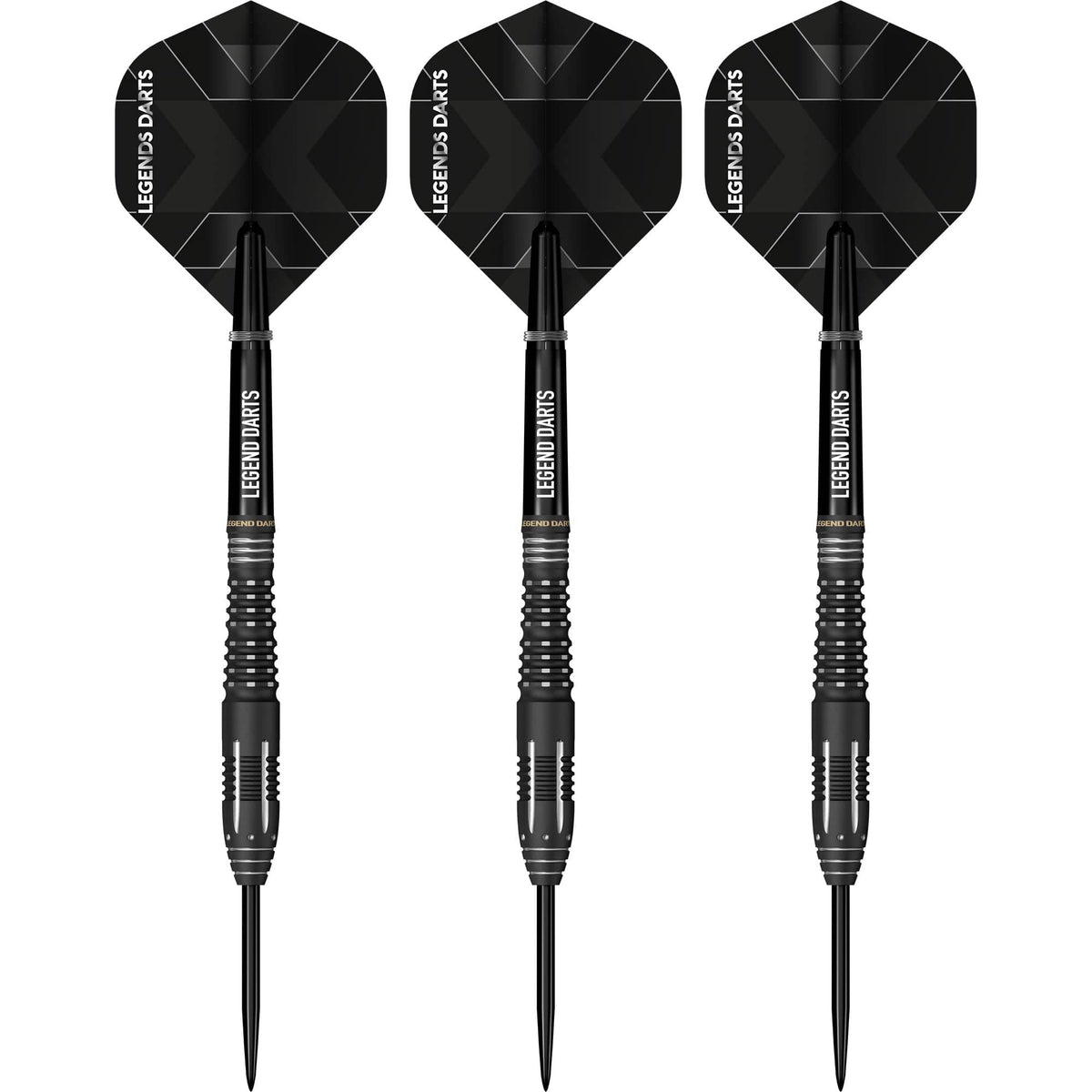 Revolution B19 Ring Milled Cut steel tip darts, 90% tungsten, flight detail