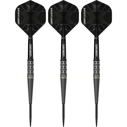 Revolution B20 Tapered Ring Cut steel tip darts, 90% tungsten, flight detail