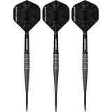 Revolution B20 Tapered Ring Cut steel tip darts, 90% tungsten — flight detail