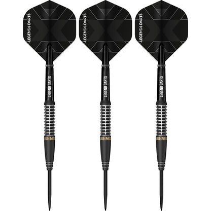 Revolution B22 Shark Ring Cut steel tip darts, 90% tungsten, flight detail