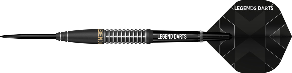 Revolution B22 Shark Ring Cut steel tip darts, 90% tungsten, barrel detail