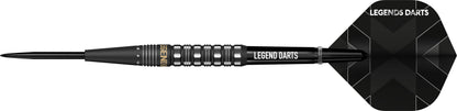 Revolution B23 Front Taper Cut steel tip darts, 90% tungsten, barrel detail