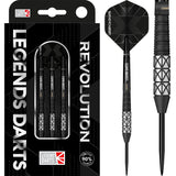 Revolution B24 Taper Back Cut steel tip darts, 90% tungsten — retail pack