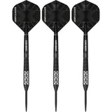 Revolution B24 Taper Back Cut steel tip darts, 90% tungsten — flight detail