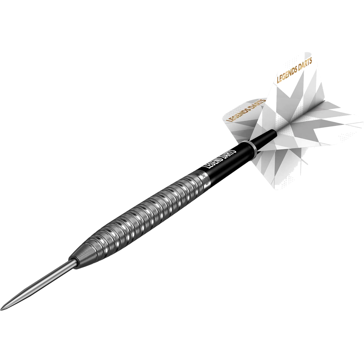 Pro Series V37 micro grip torpedo dart on transparent background
