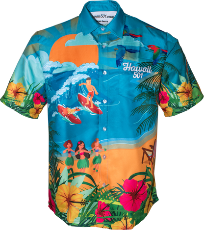 Wayne Mardle Hawaiian Official Playing Shirt, product photo
