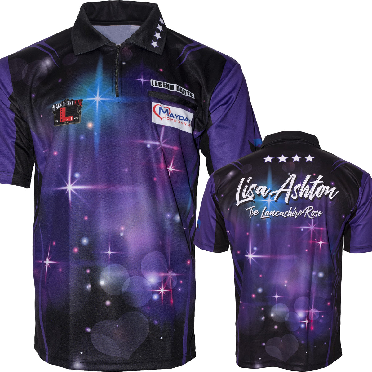 Lisa Ashton 'The Lancashire Rose' Purple Official Playing Shirt, additional view (2)
