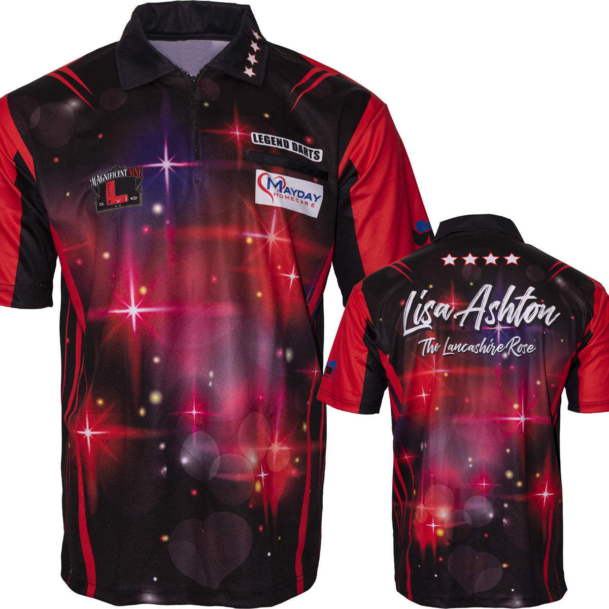 Lisa Ashton 'The Lancashire Rose' Rose Red Official Playing Shirt, additional view (3)
