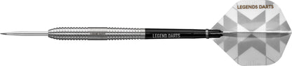 Pro Series V1 Ringed steel tip darts, 90% tungsten, complete dart with shaft and flight