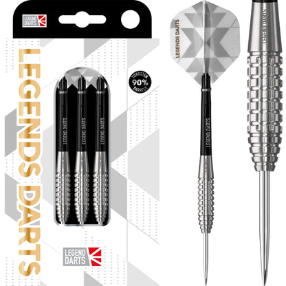 Pro Series V9 Bullet steel tip darts, 90% tungsten, complete dart with retail pack